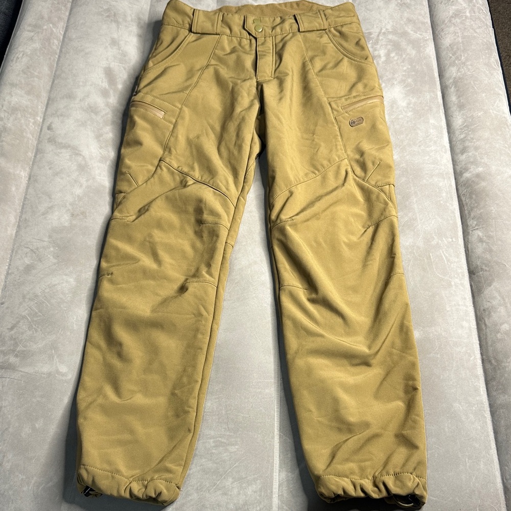 Men's MTAC Tactical fleece lined Tan Cargo Pants - Picture 1 of 8